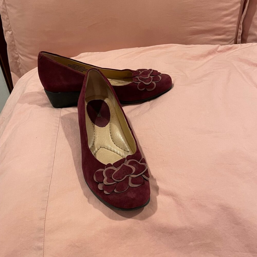 Women's Leather Suede Soft Wedge Shoes